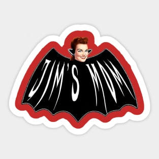 Jim's Bat Mom Sticker